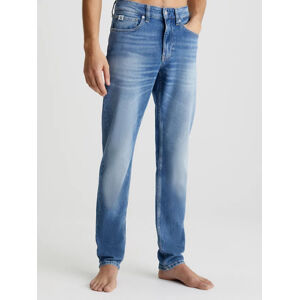 Calvin Klein pánské modré džíny SLIM TAPER - 32/32 (1A4)